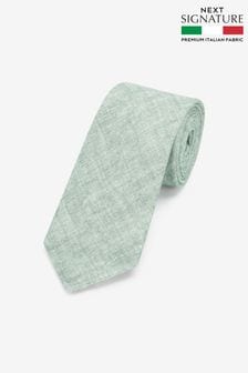 Зеленый - Льняной галстук Signature Made In Italy (D29088) | 18 890 тг