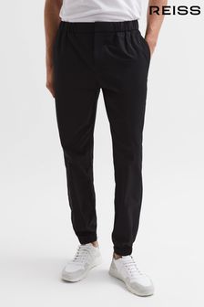 Reiss Black Lemar Technical Trousers (D29787) | $354