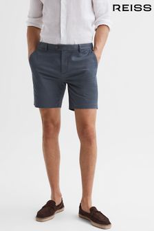 Reiss Airforce Blue Wicket S Short Length Casual Chino Shorts (D29798) | LEI 644