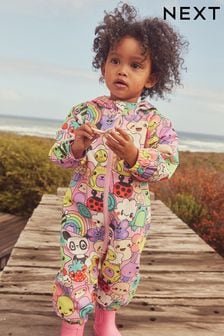 Multi Character Lightweight Waterproof Fleece Lined Character Printed Puddlesuit (3mths-7yrs) (D29822) | €13 - €15.50