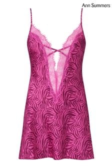 Розовый - Атласная ночная рубашка Ann Summers Cherryann (D29928) | €15