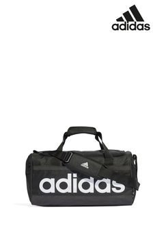adidas Black Performance Essentials Linear Duffel Bag Medium (D30467) | $66