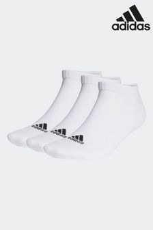 adidas White Adult Cushioned Low-Cut Socks 3 Pairs (D30469) | SGD 18