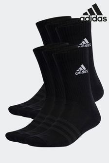 Dark Black - 6 Pack - Adidas Cushioned Crew Socks 3 Pairs (D30475) | kr370