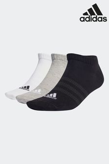 adidas Multi Adult Thin and Light Sportswear Low Cut Socks 3 Pack (D30478) | 49 QAR