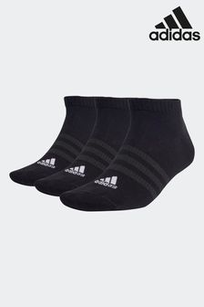 adidas Black Thin And Light Sportswear Low-Cut Socks 3 Pairs (D30479) | 49 QAR