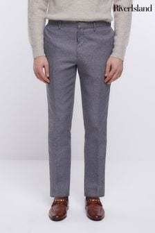 River Island Grey Crinkle Trousers (D30668) | €31