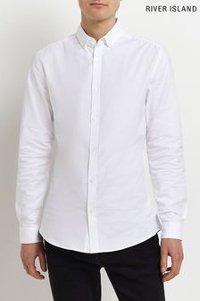 River Island White Muscle Fit Oxford Shirt (D30717) | 39 €