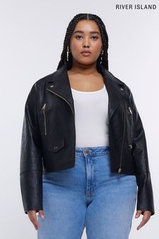 River Island Black Biker Jacket (D32003) | €39