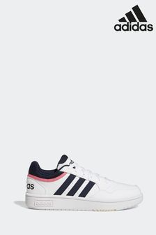 adidas Originals Pink white black Hoops 3.0 Low Classic Trainers (D32027) | ₪ 302
