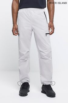 River Island White Zip Pocket Trousers (D32133) | 142 zł