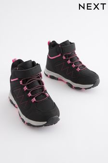 Black/Pink Waterproof Thermal Lined Hiker Boots (D32348) | €57 - €66