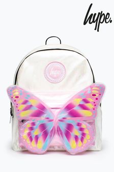 Roza mavrični nahrbtnik s 3d metulji Hype. (D32414) | €32