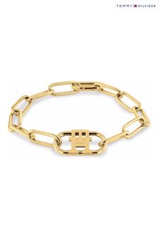 Tommy Hilfiger Ladies Gold Tone Jewellery Monogram Bracelet (D32482) | €101