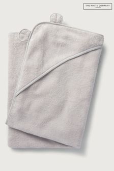 The White Company Hydrocotton Handtuch mit Bärendesign, Grau