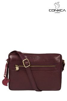 Conkca Drew Leather Cross-Body Bag (D32561) | OMR31