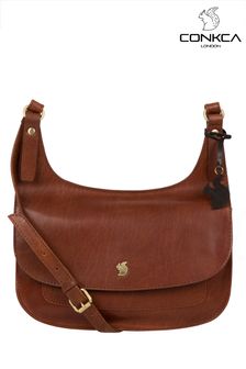 Conkca Ellipse Leather Cross-Body Bag (D32600) | €75
