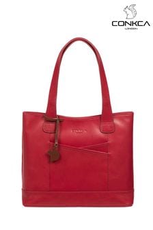 Conkca Little Patience Leather Tote Bag (D32751) | KRW140,900