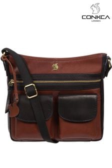 Conkca Baby Bon Leather Cross-Body Bag (D32760) | $113