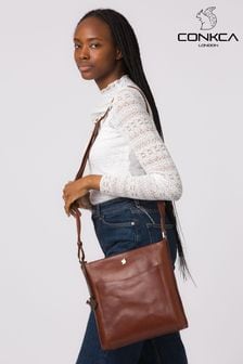 Conkca Miya Leather Cross-Body Bag (D32790) | $101