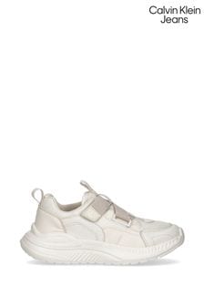 Calvin Klein Jeans Boys White Easy-On Trainers (D32986) | €34