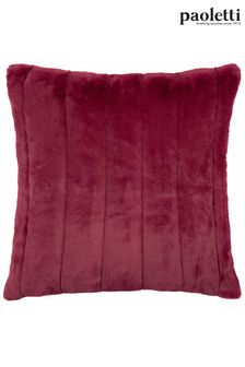 Riva Paoletti Red Empress Large Alpine Faux Fur Cushion