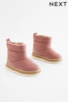 Fig Pink Quilted Boots (D33340) | €25 - €29