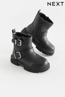 Black Biker Boots (D33345) | kr500 - kr570