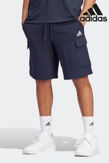 adidas Blue Essentials French Terry Cargo Shorts (D33735) | 163 QAR
