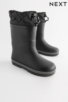 黑色單色 - 翻邊雨鞋 (D33837) | NT$710 - NT$890
