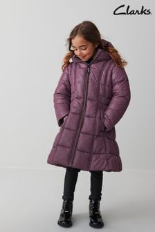 Clarks Purple Girls Longline Coat (D34025) | R1,650 - R1,738
