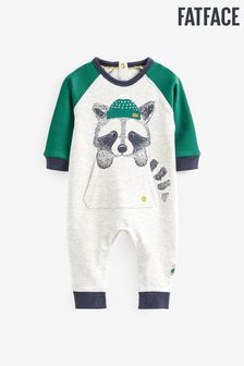 Fat Face Grey Baby Marl Racoon Romper (D34179) | €25 - €28