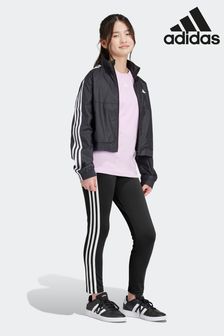 adidas Black Sportswear Essentials Aeroready 3-Stripes High Waisted Leggings (D34237) | kr234