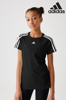 adidas Black Slim-Fit Sportswear Train Essentials Aeroready 3-Stripes Training T-Shirt (D34240) | 5,880 Ft