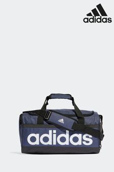 adidas Blue Medium Essentials Linear Duffel Bag (D34265) | €40