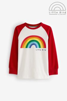 Little Bird by Jools Oliver Red Long Sleeve Colourful T-Shirt (D34272) | $23 - $28