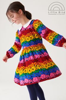 Little Bird by Jools Oliver sukienka sztruksowa z kolorowym wzorem w kwiaty (D34354) | 95 zł - 112 zł