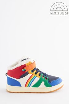 Little Bird by Jools Oliver Multi Older Rainbow Hi-Top Trainers (D34381) | 15,570 Ft - 17,520 Ft