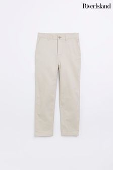 River Island Stone Boys Stretch Chino Trousers (D34428) | €10 - €14