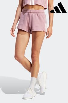 adidas Pink Performance Train Essentials Cotton 3-stripes Pacer Shorts (D34511) | €17.50