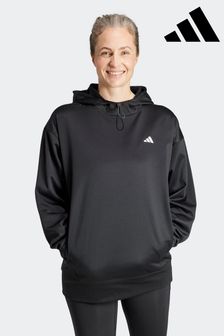adidas Black Performance Training Hooded Sweat Top (D34790) | AED305