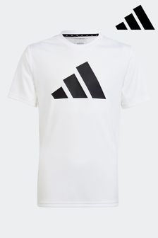 adidas White Regular Fit Sportswear Train Essentials Aeroready Logo T-Shirt (D34946) | €19