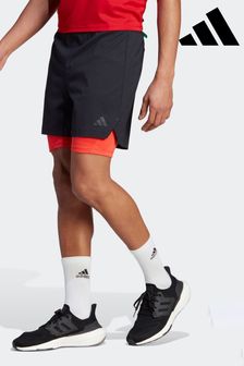 adidas Black Performance Power Workout Two-in-One Shorts (D35005) | €38