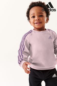 adidas Pink Infant 3S Tracksuit (D35116) | kr510