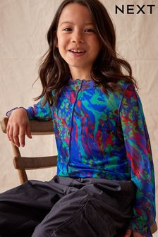 Blue Mesh Long Sleeve T-Shirt (3-16yrs) (D35221) | AED38 - AED51
