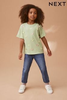 Green Crochet Butterfly T-Shirt (3-16yrs) (D35227) | 274 UAH - 471 UAH