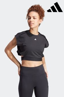 adidas Black Power Aeroready Crop Tank Top (D35262) | €40