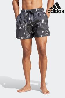 adidas Black Performance Brand Love CLX Short-Length Swim Shorts (D35355) | €47