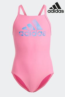 adidas Pink Big Logo Swimsuit (D35388) | €11