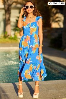 Niebieska warstwowa sukienka letnia Myleene Klass (D35409) | 172 zł